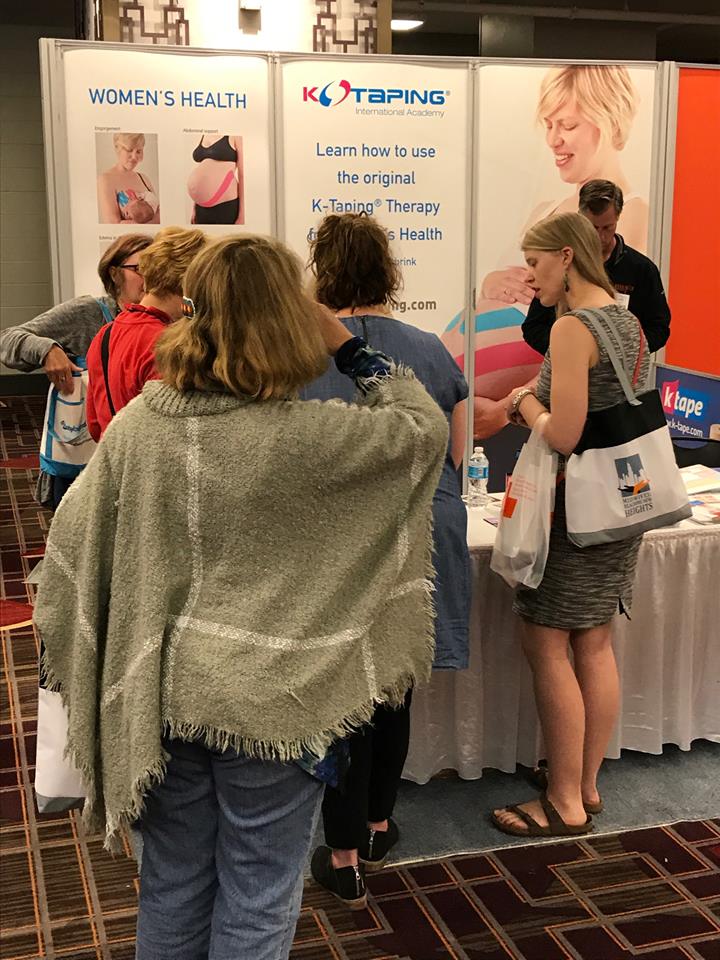 Visitors K-Taping Booth