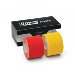 K-Tape Team Sport Red & Yellow Rolls, Black Box