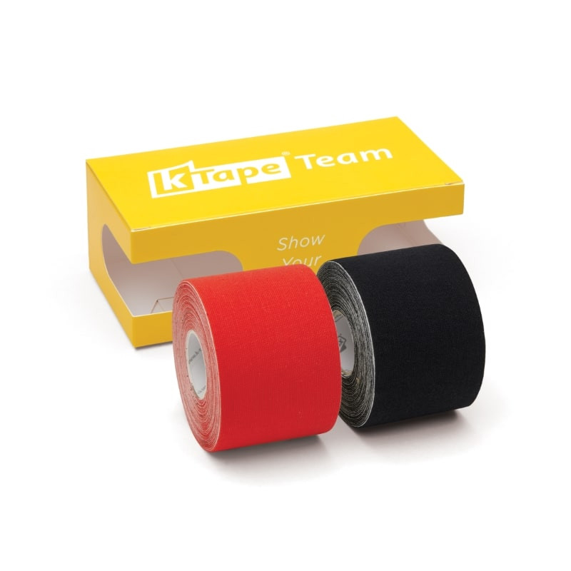 K-Tape Team Sport Red & Black, Yellow Box