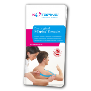 K-Taping Therapie Flyer Vorderseite
